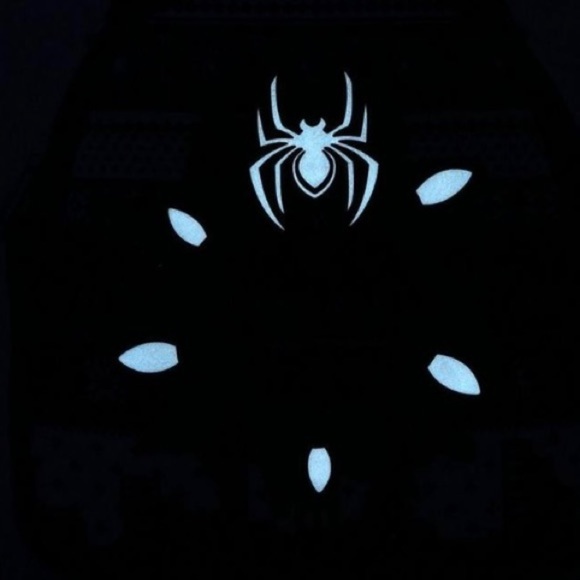 Marvel Spider-Man Glow-n-Dark Christmas Sweater Mini Backpack NWT main image 5